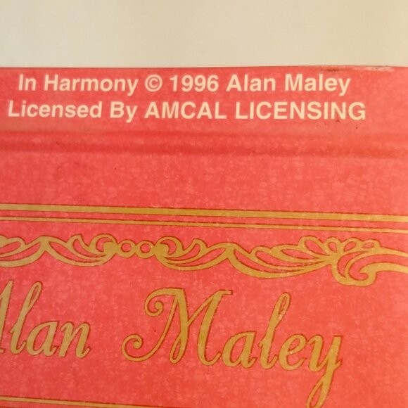 Alan Maley Hexagonal Tin Box Victorian Ice Skating Scene In Harmony Vintage 1996 - Picture 4 of 7